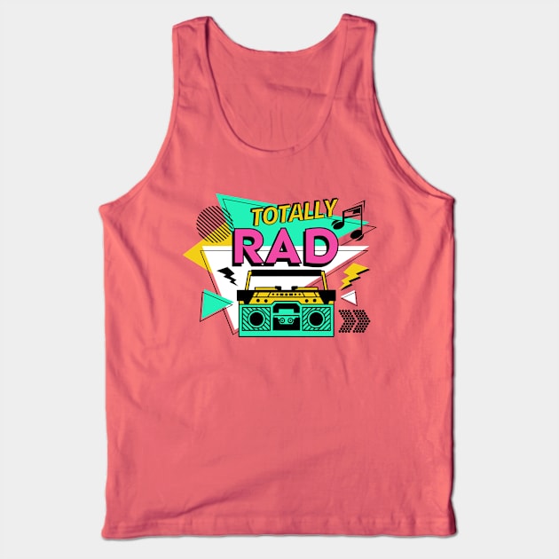 Retro Totally Rad Tank Top by Middle of Nowhere